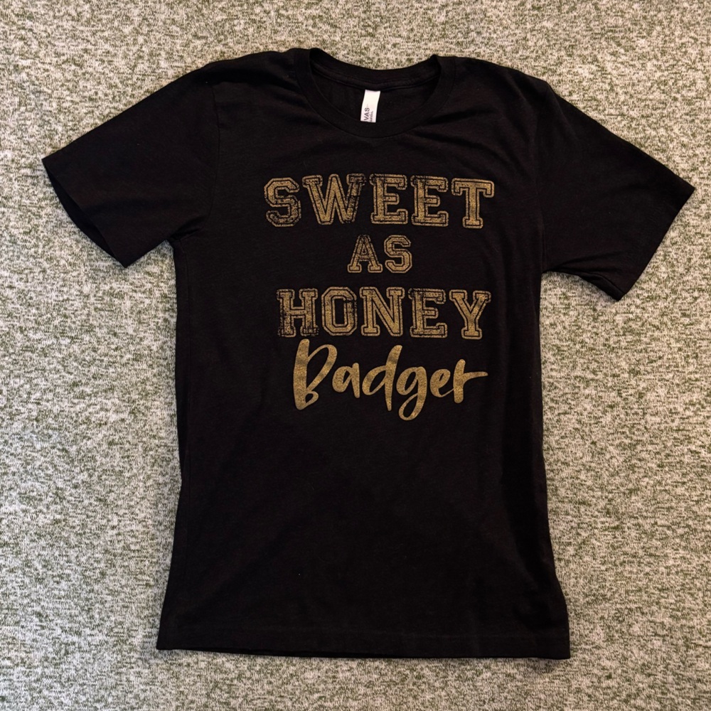 Tyrann Mathieu Honey Badger “sweet as honey” T-shirt from Fleurty Girl in NOLA.
